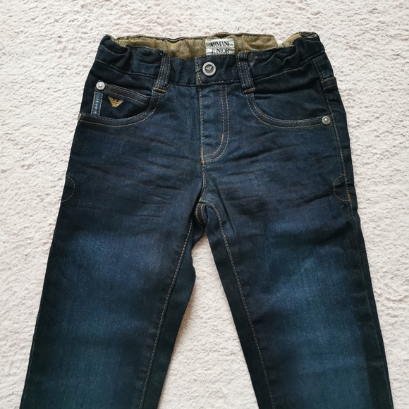 Armani junior jeans with. Front and back embellished logo 4A - Picture 3 of 13